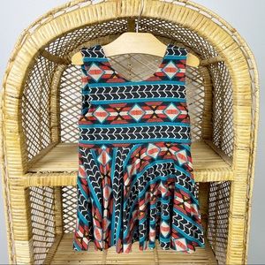 🖤 3/$25 SALE! 
Small shop geometric graphic tank dress fits 2t